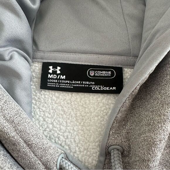 Under Armour Size M Coldgear Bears NFL Combine Authentic Hoodie - Picture 4 of 4